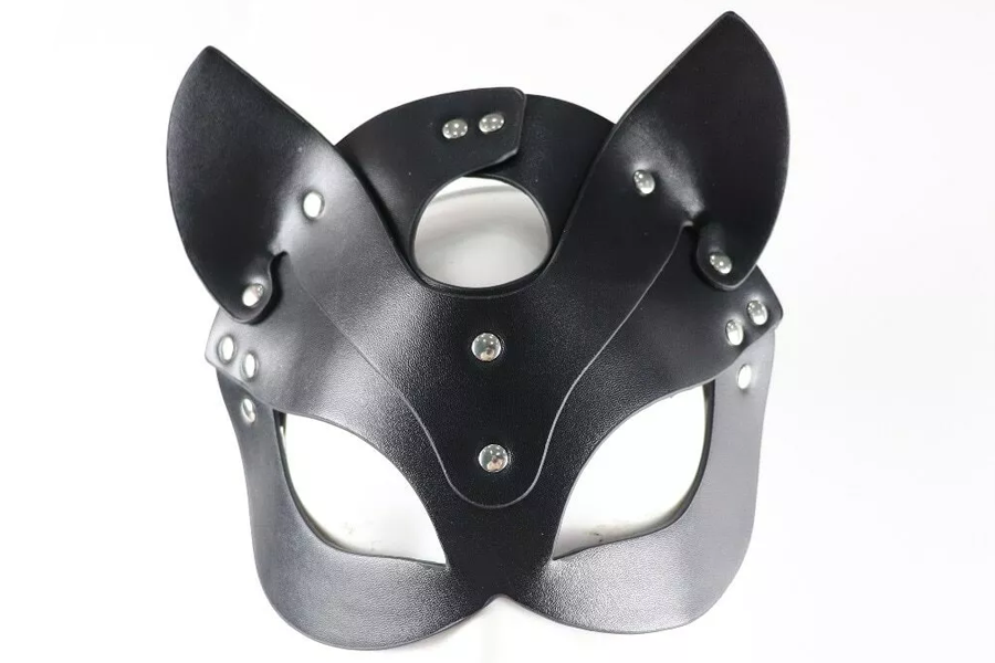 Fashionable PU Leather Cat Mask for Cosplay